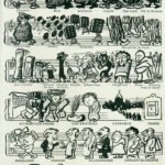 Continuation of Caran d'Ache's drawing published in 1902 in La Vie Heureuse