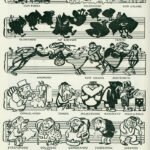 Light up! Light up! Winter Symphony. Drawing published in 1902 in La Vie Heureuse