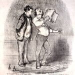 The inconvenience of having a music-mad friend — Daumier.
