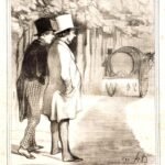 A Pleasant Encounter, 1844 — Honoré Daumier.