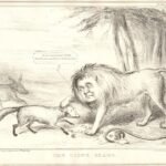 The Lion's Share (1838). Lithograph using animal imagery to comment subtly on politicians.