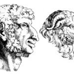 Man and sheep — De humana physiognomonia by della Porta