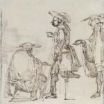 Caricature of a beggar by Antonio Maria Zanetti