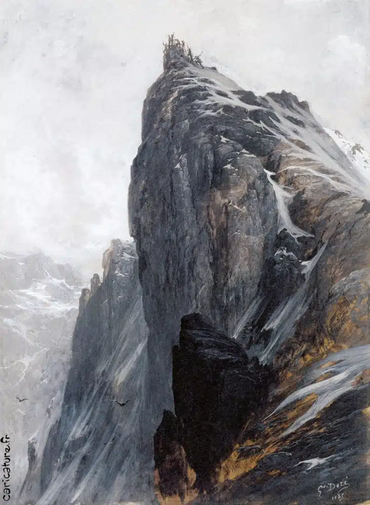 The Ascent of the Matterhorn by Gustave Doré