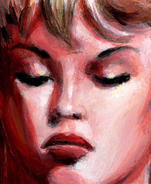 Brigitte Bardot · painting — artwork by Sébastien Rieu